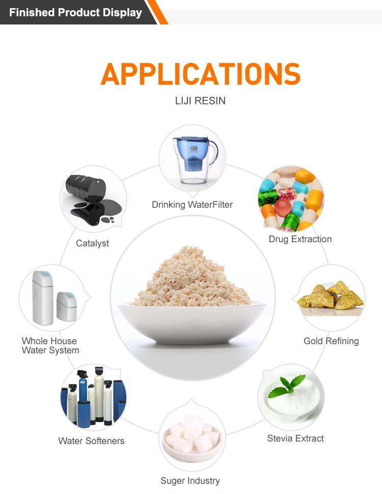 D301g Polystyrene Macroporous Weakly Basic Anion-Ion Exchange Resin for Hydrometallurgy and Pure Water Production